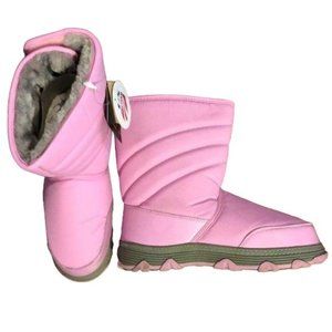 Khombu Womens Neptune Closed Toe Mid-Calf Cold Weather Boots, Size 6, Pink/Gray